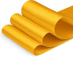 Humphrey's Craft 4 Inch Gold Double Faced Satin Ribbon - 5 Yards Variety of Color for Crafts Gift Wrapping Cutting Ceremony Decoration Sewing Christmas Tree Wedding and Dining Tables.