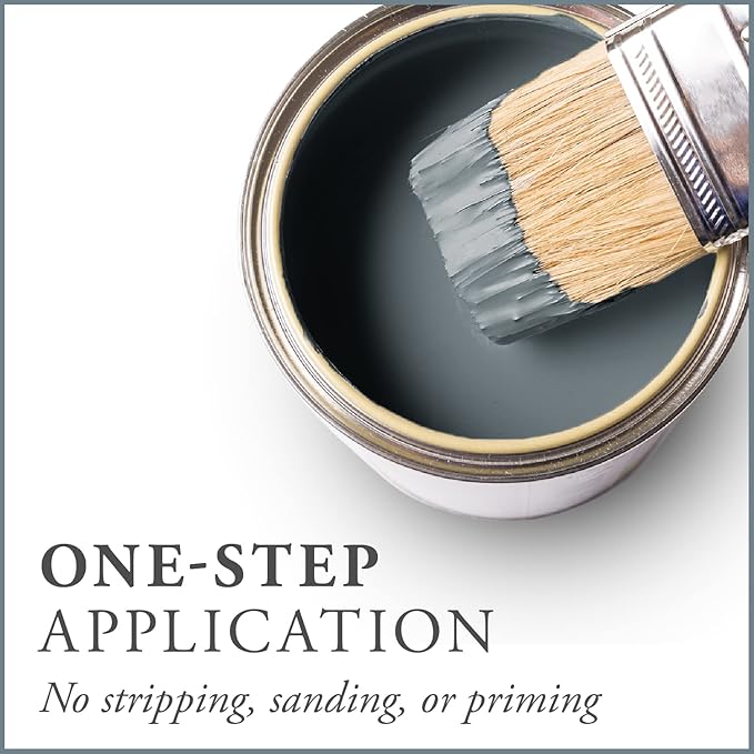 AMY HOWARD AT HOME Chalk-Based One Step Paint for Furniture, Cabinetry, Decor, Finish, and More | No Stripping, Sanding, or Priming | Medium Base | 16 Ounce | Geyer Gray