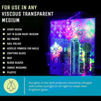 Glow in The Dark Pigment Powder - Neutral and Fluorescent Color for Art Painting, Fine Art, Nail Art Paint, and DIY Crafts - Long Lasting, 10+ Color Options - Neutral Dark Blue -(120 Grams/4 Ounces)