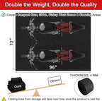 Golener Oil Spill Mat - Garage Floor Mat, Absorbent Oil Pad, Premium Rubber Mat, Waterproof, Contain Liquid, Protect Garage Surface from Spill & Stain, Reusable, Washable, Durable, Black, 72” x 96”