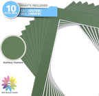 Mat Board Center, Pack of 10, 5x7 for 4x6 Rock Garden Color Mats - Bevel Cut, Acid Free, 4-ply Thickness, White Core - for Pictures, Photos, Framing