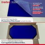 Trotec TroLase | 12"x20"x1/8", 4 Pcs | White/Black | 2 Ply | Modified Acrylic | Laser Engraving Double Color Plastic Sheet | Engraving Blanks for Laser, Saw, Guillotine | Made in USA