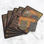 45 Pieces Antique Metal Buff Counter Tokens Magic The Gathering Token Creature Stats or Loyalty Counters for MTG CCG Card Gaming Accessories with Velvet Bag