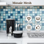 40" x 80" Mosaic Mesh for for Back Mounted Tile with Gloves, Fiberglass Mosaic Mesh Backing Boast for Tile Installation Supplies Tools, Non Sticky (40" x 80")