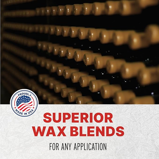 Blended Waxes, Inc. Bottle Sealing Wax, Pastille Wax Seal Beads For Wine, Beer, and Liquor Bottle Sealing, Seals Between 25-30 Bottles, 1 lb, Bronze Metallic