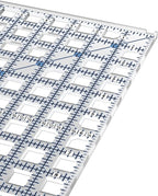 TrueCut Rectangle 24.5" x 6.5" Quilting Ruler with Track and Guide for Straight Cuts - Innovative Quilting and Sewing Ruler for Accurate Fabric Cuts with 1/8th Measurements