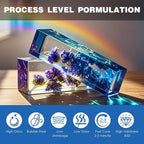 400g UV Resin kit, Crystal Clear Hard, Premixed UV Epoxica Resina Fast Curing Sunlight Activated with Casting Tools for Beginners Jewelry Making, DIY Art Crafts, Coating