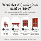 Chalky Chicks All-in-One Chalk Paint for Furniture or Cabinet - 8 Fl Oz - Matte Finish Poison Apple (Dark Red) for Metal, Wood Furniture Paint - No Sanding All-in-One for Home Decor & Crafts, USA Made