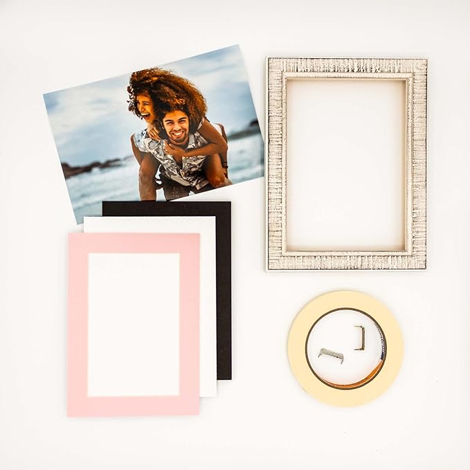 6x8 Mat for 8x10 Frame - Precut Mat Board Acid-Free Soft Pink 6x8 Photo Matte Made to Fit a 8x10 Picture Frame, Premium Matboard for Family Photos, Show Kits, Art, Picture Framing, Pack of 10 Mats
