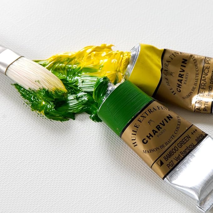 Charvin Extra Fine Oil Paint, Phthalo Viridian 150 ml - Triple-Milled, Rich Texture, Poppy Oil-Based, Light-Fast, Handmade, Archival Quality