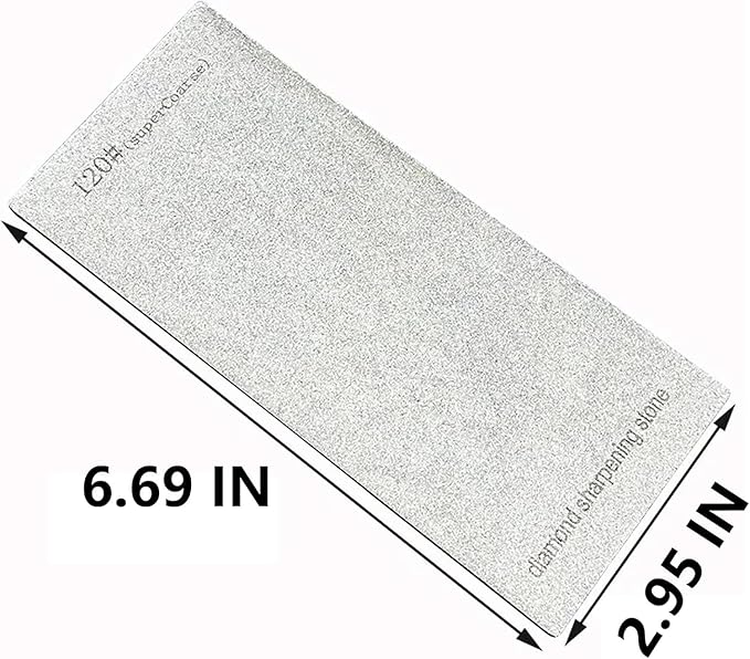 3 PCS Diamond Sharpening Stone Diamond Knife Sharpener Plate Honing Whetstone for Knives Chisel (240#+600#+1200#)