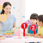 10pcs Auction Paddles 1-10 Score Paddles Voting Scoreboards Handheld Number Boards for Students Teachers Classroom Voting Games Party