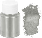 uxcell 10g/0.35oz Cosmetic Grade Mica Powder, 600 Mesh Mica Powder Natural Resin Epoxy Pigment Powders for Casting Resin, Candle Dye, DIY Nail Polish and Lip Gloss, Light Gray