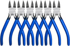 Wire Cutters 6 Pack, KAIHAOWIN 6 inch Dikes Small Wire Cutters Flush Cutters Wire Snips Clippers Diagonal Cutters Side Cutters Cutting Pliers for Crafting