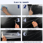 NADAMOO Black Marble Countertop Paint Kit for Kitchen Bathroom, Counter Top Refinishing Kit Cover Up to 35 SQ. FT.