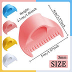 4 PCS 4mm Edge Lock Seam Guide, Mini Sewing Finger Ruler for Hand Sewing, DIY Sewing Kit Tool, Sewing Needle Gauge Measuring Guide, 4 Color