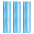uxcell Pre-Taped Masking Film, 7.9ft x 82ft Plastic Paint Drop Cloth with Medium-Tack Painters Tape for Painting Spraying Protection Blue Film 3Pcs