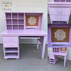 Chalky Chicks All-in-One Chalk Paint for Furniture or Cabinet -16Fl Oz-Matte Finish Sweet Lilac (Light Purple) for Metal, Wood Furniture Paint - No Sanding All-in-One for Home Decor & Crafts, USA Made