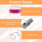 HARFINGTON 30ft Jewelry Wire, 26 Gauge (0.4mm) Brass Craft Soft Metal Tarnish Resistant Copper Beading Wire for Jewelry Making Supplies Crafting, Rose Red