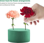 12Pcs Round Floral Foam Blocks, Wet and Dry Foam Bricks for Fresh and Artificial Flowers, Perfect for Wedding Decor, DIY Crafts, and Party Decorations