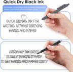 Gel Pens, 11pcs 0.5mm Gel Pens Cute Black Ink Fine Point Pens With Smooth Writing, Quick Dry Pens For Journaling,Teacher Work Desk Accessories Office School Supplies for Men Women Student