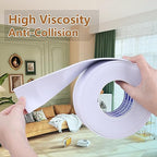 EVA Self - Adhesive Foam Tape |16.4ft Length, 2.4in Widths,White,| Winter - Ready Waterproof, Dustproof, Soundproof Weather Stripping for Windows, Doors & More to Block Chilly Drafts