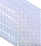 PATIKIL 11.7x8.3" Holographic Sticker Paper, 10Sheets A4 Polypropylene Self-adhesive Transparent Waterproof Laminate Overlay Film for Photo Cards Scrapbook Decorations, Butterfly