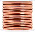 Mandala Crafts 13 Gauge Anodized Aluminum Craft Wire for Jewelry Making - 300 FT Colored Flexible Silver Copper True Blue Pink Ice Blue Green Wire - Bendable for Bonsai Armature Crafting Sculpting