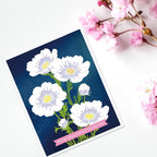 ORIGACH Realistic Cosmos Flower Layering Stencils Set for Card Making, Coreopsis Flower Stencil Template Silicone Stamps and Die Sets for Scrapbooking DIY Crafting