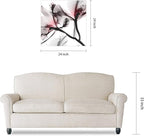 Empire Art Direct Frameless Free Floating Tempered Glass Panel Graphic Wall Art Ready to Hang, 24" x 24", Coral Luster