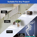 Duco USA-Made Clear Cast Acrylic Sheet 1/8 Inch Thick 24" x 24" - 8 Pack of Transparent Plexiglass Sheet - Lightweight Acrylic Board for Window Replacements, Displays, Signs, and More