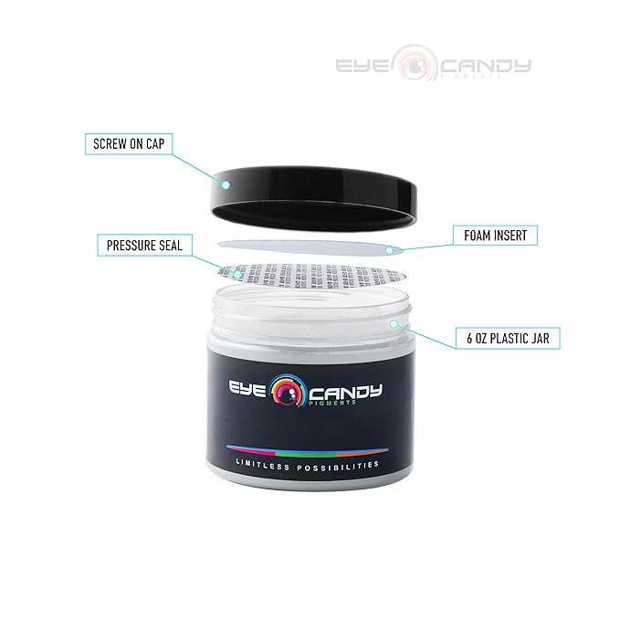 Eye Candy Pigments Premium Ghost Mica Powder - Glimmer Ghost Violet (50gr) - for Epoxy, Resin, Soap, Paint, Woodworking, Acrylic Pouring, Bath Bombs, Fishing Lures - DIY Arts and Crafts Additive
