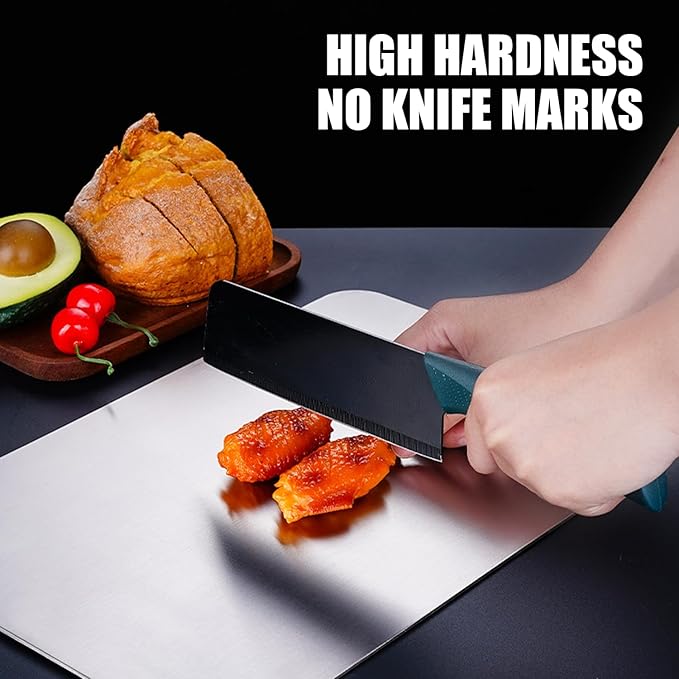 SHIRIA Cutting Board, Pure Titanium Cutting Boards For Kitchen, Double-Sided Titanium Cutting Board for Cutting Vegetables And Meat (12 * 8 in)