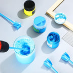 12 Pieces Paint Mixer Drill Attachment,Helix Paint Mixer Resin Drill Mixer Paint Stirrers Drill Attachment for 1 Gallon of Paint Epoxy Resin Silicone Jewelry Casting Molds (Blue)