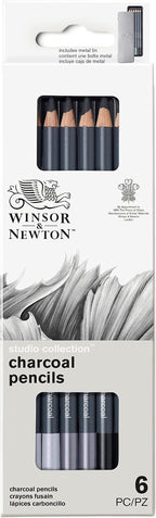 Winsor & Newton Studio Collection, 6 Count, Charcoal Pencils