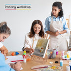 MEEDEN Small Tabletop Easel Stand: 16" x 12 Pack Pine Wood Table Top Display Stand for Painting - Black Mini Wooden Easel for Sign Picture Party Classroom