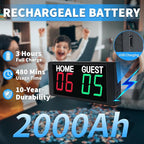 YZ Magnetic Battery Powered Cornhole Scoreboard,Portable Digital Scoreboard with Remote,Ping Pong Score Keeper with Buzzer,LED Electronic Scoreboard for Basketball/Baseball/Volleyball/Billiard Games