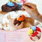 PATIKIL Wool Roving Yarn, 80G/2.82OZ Soft Felting Wool Pure Chunky Roving Yarn Bulk for Needle Felting Knitting Blanket Spinning Weaving DIY Craft, Pink