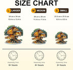 WOODBESTS Wooden Puzzles for Adults (195 Piece, M, 11.4 * 11.4in) Fox House Wood Puzzle Adult, Unique Wooden Animal Jigsaw Puzzles, Family Game and Birthday Gifts for Friend