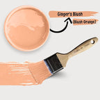 Chalky Chicks 8 Fl Oz Matte Gingers Blush Pink (Blush/Orange) Chalk Paint for Furniture Without Sanding - No Prep Furniture Paint No Sanding All in One for Crafts, Walls, Cabinet, Metal, Dresser