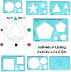 Pentagon Stencil Template for Drawing and Drafting: A Fibonacci-Inspired Pentagon Drawing Tool for Artists Allows The Simple Application of The Golden or Divine Ratio for Artistic Design