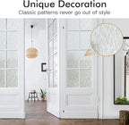 Haton Window Privacy Film, Frosted Glass Static Cling Sun Heat Blocking Window Clings, Frosting Opaque Coverings, Vinyl Removable Stickers Tint for Home Door Office, Non Adhesive 23.6" x 157.4"