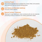 HARFINGTON Iron Oxide Powder Concrete Pigment 800 Mesh 3.5oz (100g) Iron Oxide Grout Pigment for Pastel Tile Paint Concrete Cement, Mustard Yellow