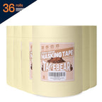 TAPEBEAR General Purpose Masking Tape Beige White 0.94 Inches x 60 Yards, Bulk Painters Tape for Painting, Labeling, DIY Arts Crafts, Home Office School Projects, 36 Rolls