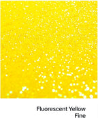 Hemway Polyurethane & Epoxy Resin Glitter 100g / 3.5oz Metallic Crystal Flake Additive for Flooring Jewelry Tumblers Glass Pigment - Fine (1/64" 0.015" 0.4mm) - Fluorescent Yellow