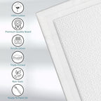 KEFF Canvas Boards for Painting - 9x12 2-Pack Bulk Canvas Panels Value Pack - 100% Cotton Triple Primed Canvases for Painting Supplies, Acrylic, Oil, Watercolor & Tempera