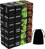 48 Pieces Abilities Keywords MTG Dice Counters Plus One Life Counter Dice Bulk Creature Stats Buff Tokens Dice Set for Magic The Gathering, MTG, Card Games Accessories