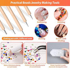 B7000 Clear Adhesive with Precision Tips, 5 PCS B-7000 Jewelry Bead Glue for Diamond Rhinestone Applicator Tools Set - Strength Adhesive for Nail Art DIY Crafts Clothes Shoes Bags