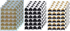 360 Count Self-Adhesive Acid Free Photo Corners for Scrapbooks Memory Books (Gold-Black-Kraft)