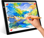 LUXJOYFUL A4 LED Tracing Light Box Board, Ultra-Thin Stepless Diamond Painting Light Board, Lightbox for Tracing and Drawing, Vinyl Weeding, Artist, Tattoo
